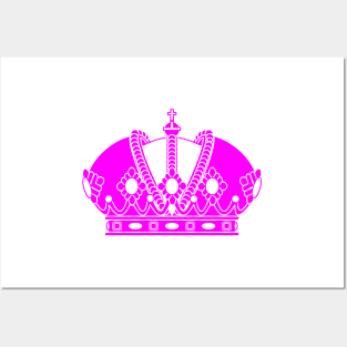 Imperial crown (pink and white) Posters and Art